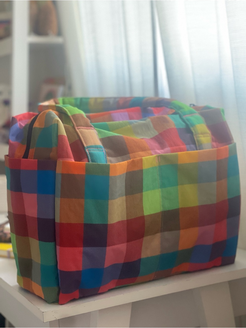 BAGGU Madras x Urban Outfitters SCCO Small Cloud Carry On Bag
